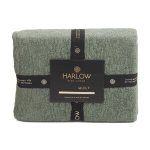 ENVOGUE Winter Green Embroidered Quilt